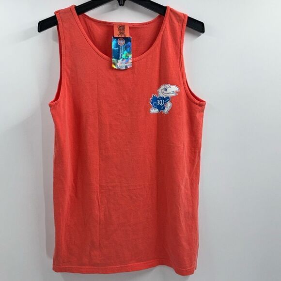 University of Kansas Rock Chalk Jayhawk Men’s Size Small Tank Top New - Picture 1 of 8